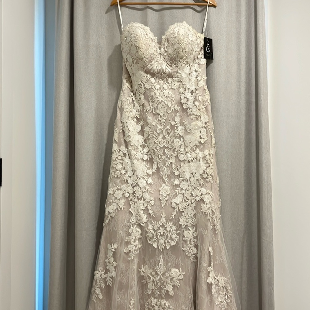 Stella York Strapless Sweetheart Neck Wedding Dress